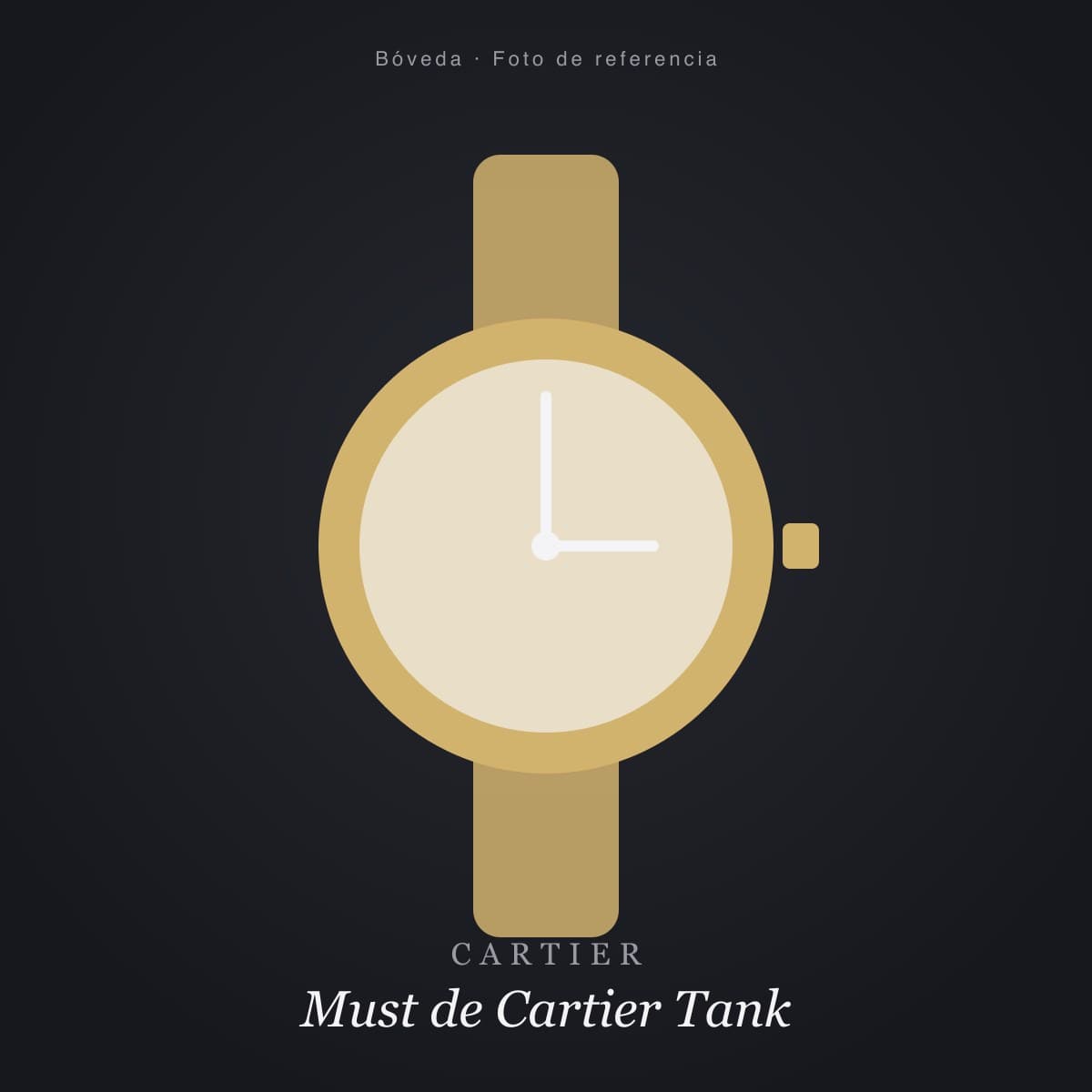 Must de Cartier Tank vermeil 1990