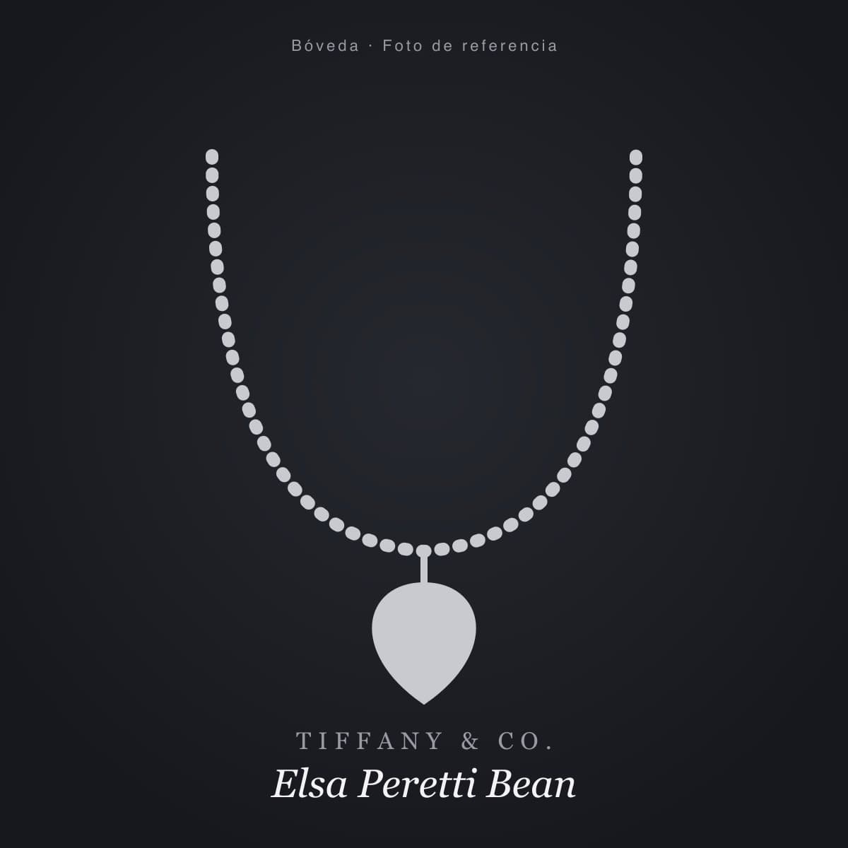 Tiffany & Co. Elsa Peretti Bean en plata