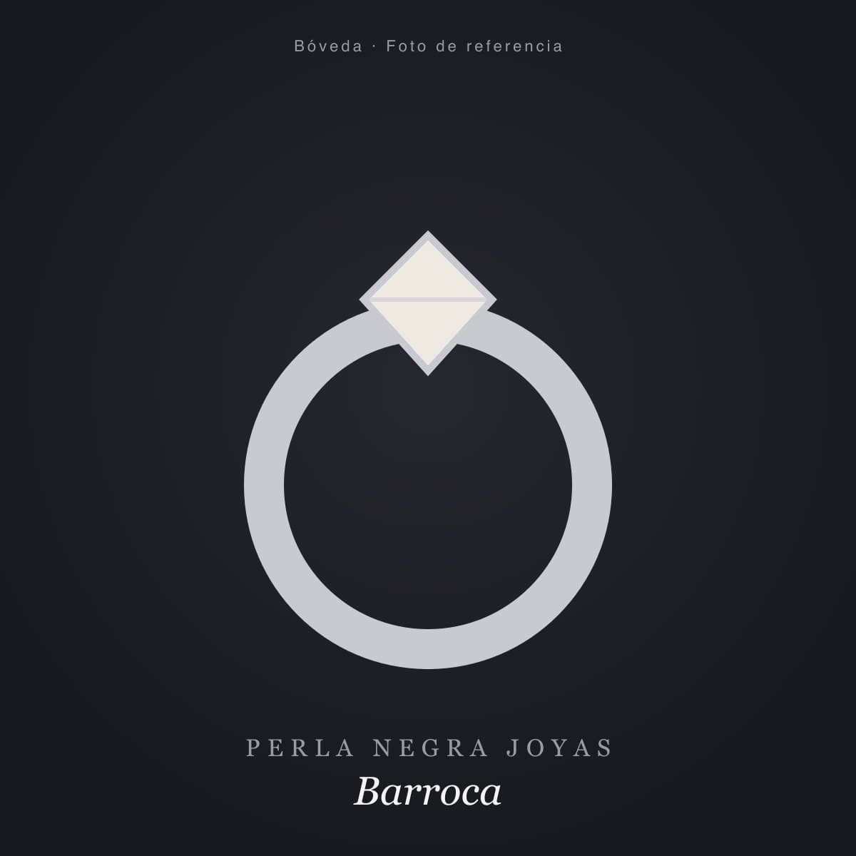 Anillo de perla barroca en plata 925
